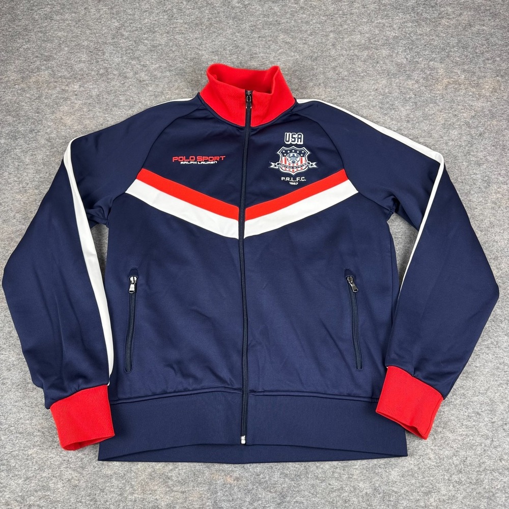 Polo Sport Performance Full‎ Zip Jacket Team USA Soccer Mens Medium M